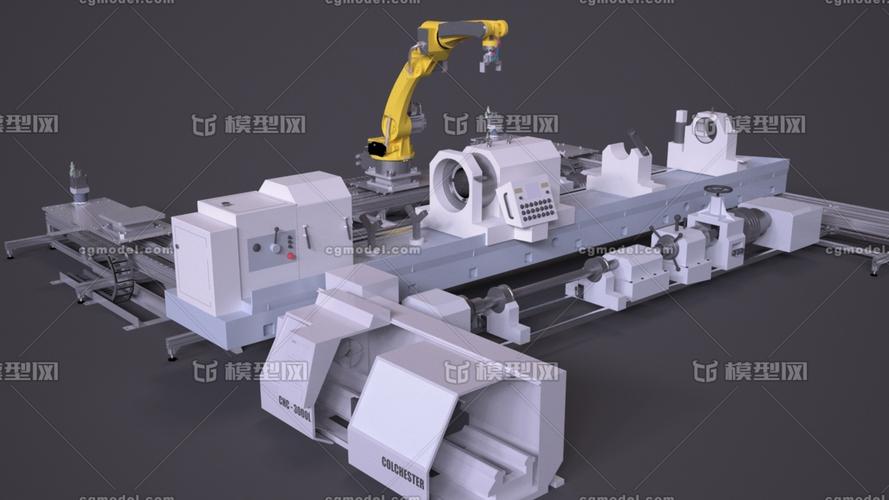 cnc数控加工中心数控机床工业机器人机械手现代工厂设备工业设备